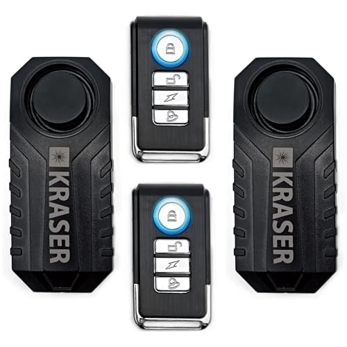 KR726P2 2 Pack Bicycle Remote Control Motion Sensor 7 Tier 3 Tone Pack of 2