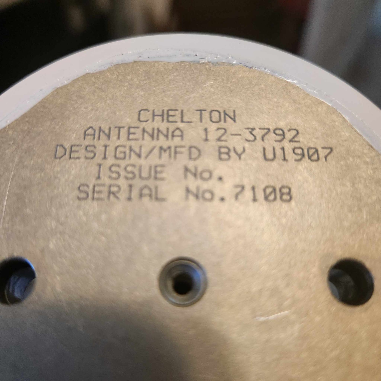 CHELTON ANTENNA 12-3792