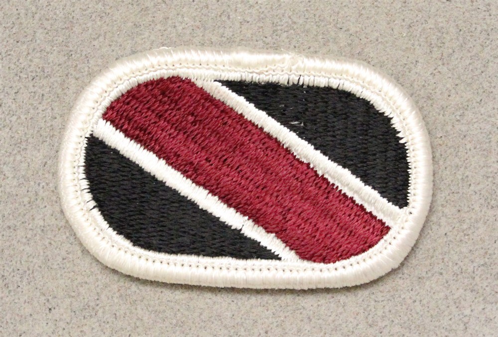 Airborne Oval Patch 1015: AHS, Co. F, 3rd Bn, Academy Brigade - merrowed edge