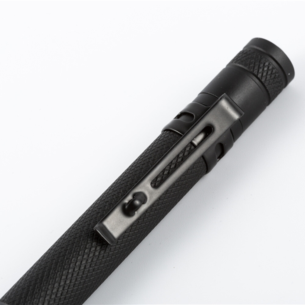 Zoomable 395nm UV Light Penlight Scalable Clip Blacklight Flashlight Torch