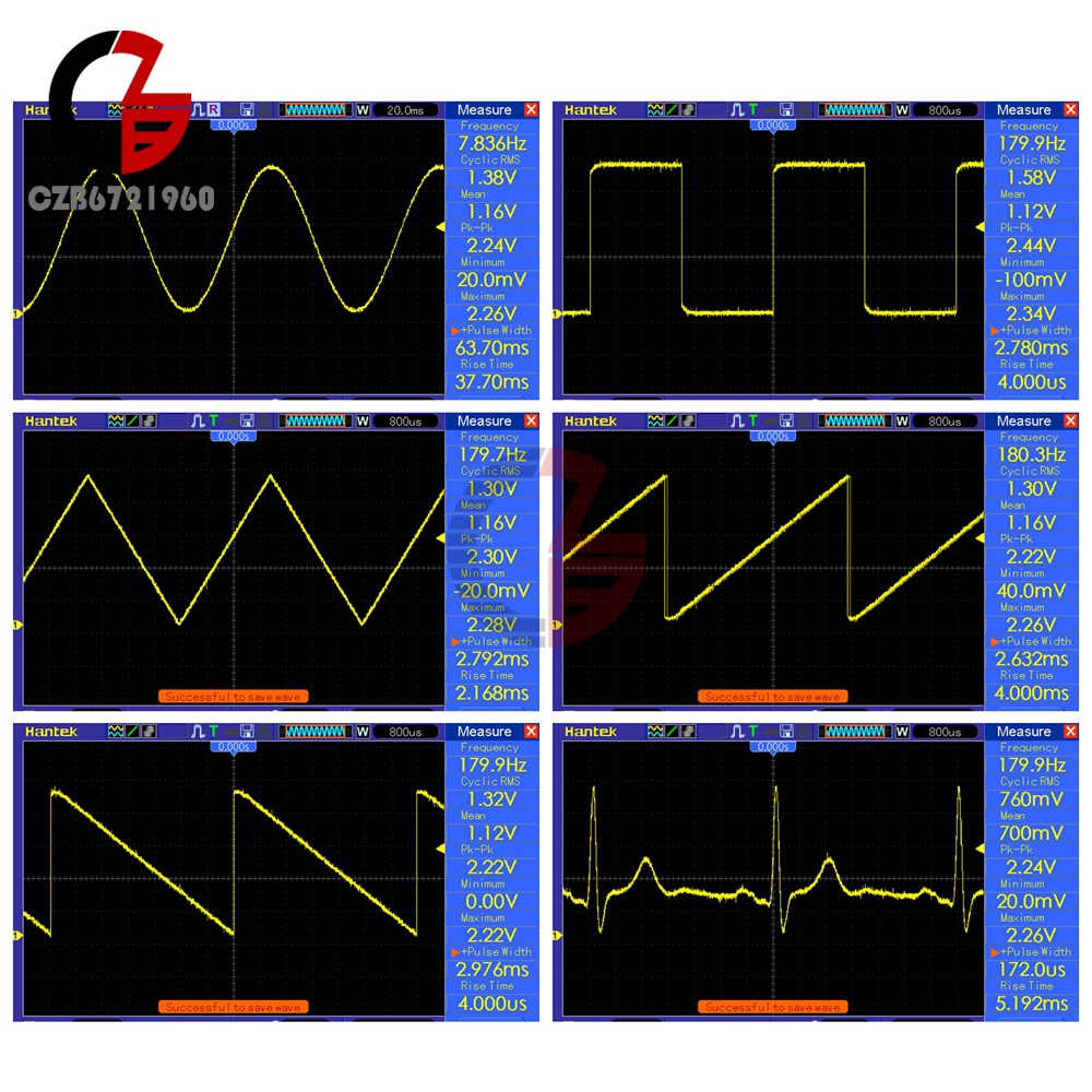 2x Digital Schumann Wave Generator Multiple Waveform Frequency Adjustable 200KHz