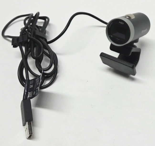 OEM Microsoft LifeCam Webcam Cinema 720p HD Black 1393 Plug And Play Easy To Use
