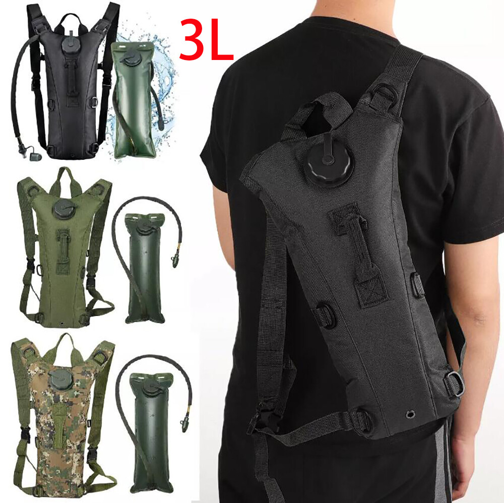 3L Sport Water Bladder Bag Hydration Backpack Pack for Outdoor Hiking Camping US