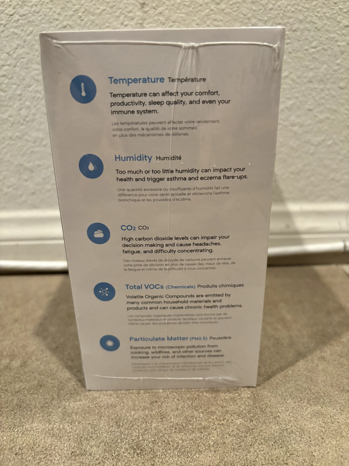 AWAIR ELEMENT INDOOR AIR QUALITY MONITOR * NEW IN BOX BRAND NEW SEALED