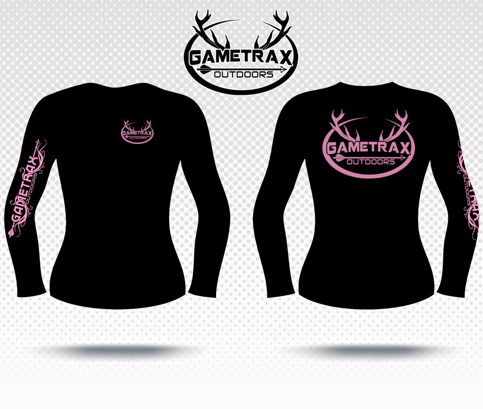 Gametrax Outdoors Women's long sleeve hunting t shirt,huntress,bow hunter,girls
