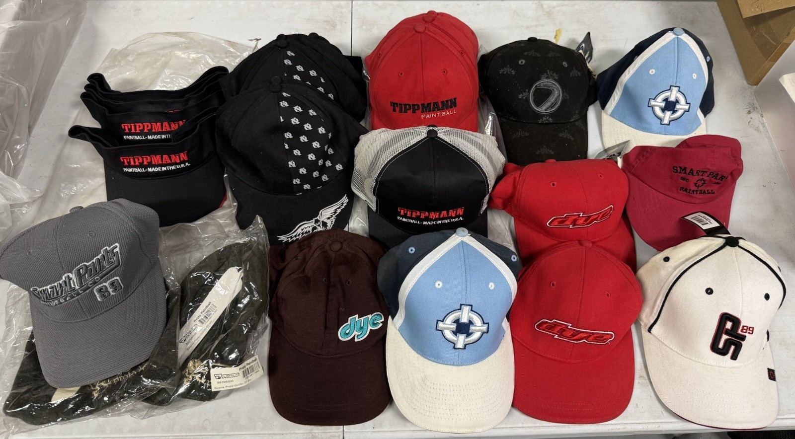 Old School Paintball Hat Lot
