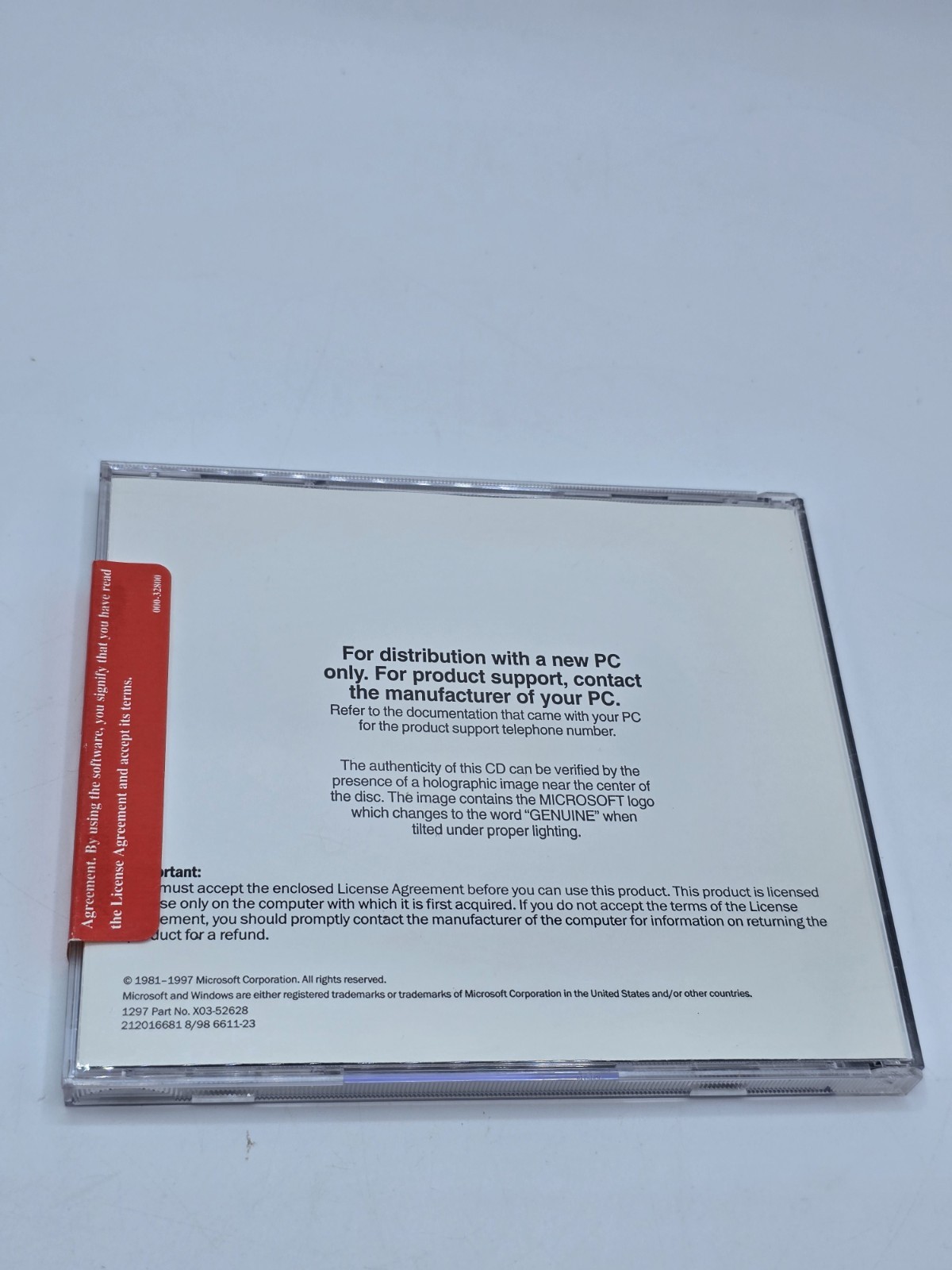 SEALED Microsoft Windows 95 OEM USB Support CD, English, Standard License