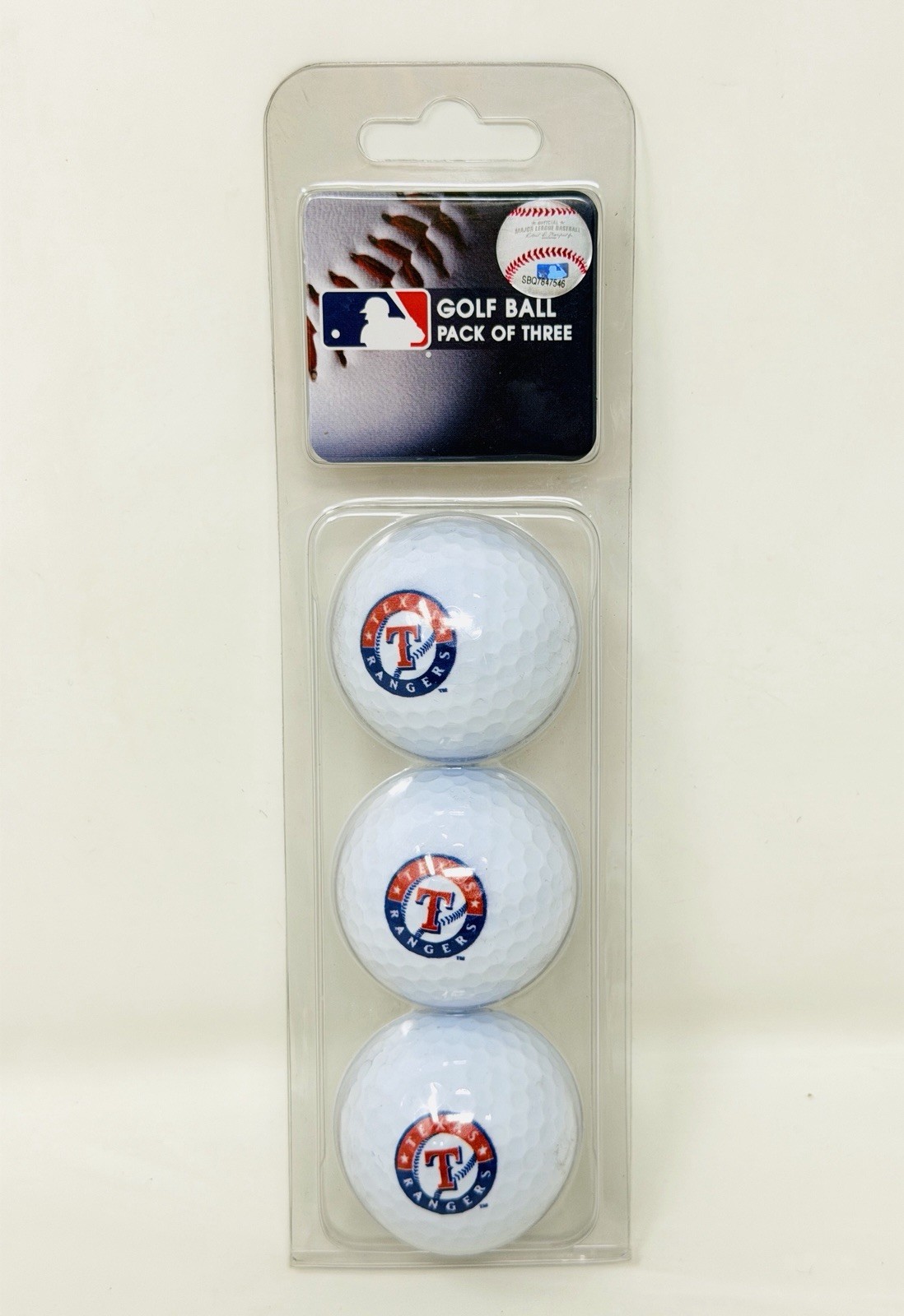 Texas Rangers MLB Golf Balls with Rangers Logo, 3-Pack