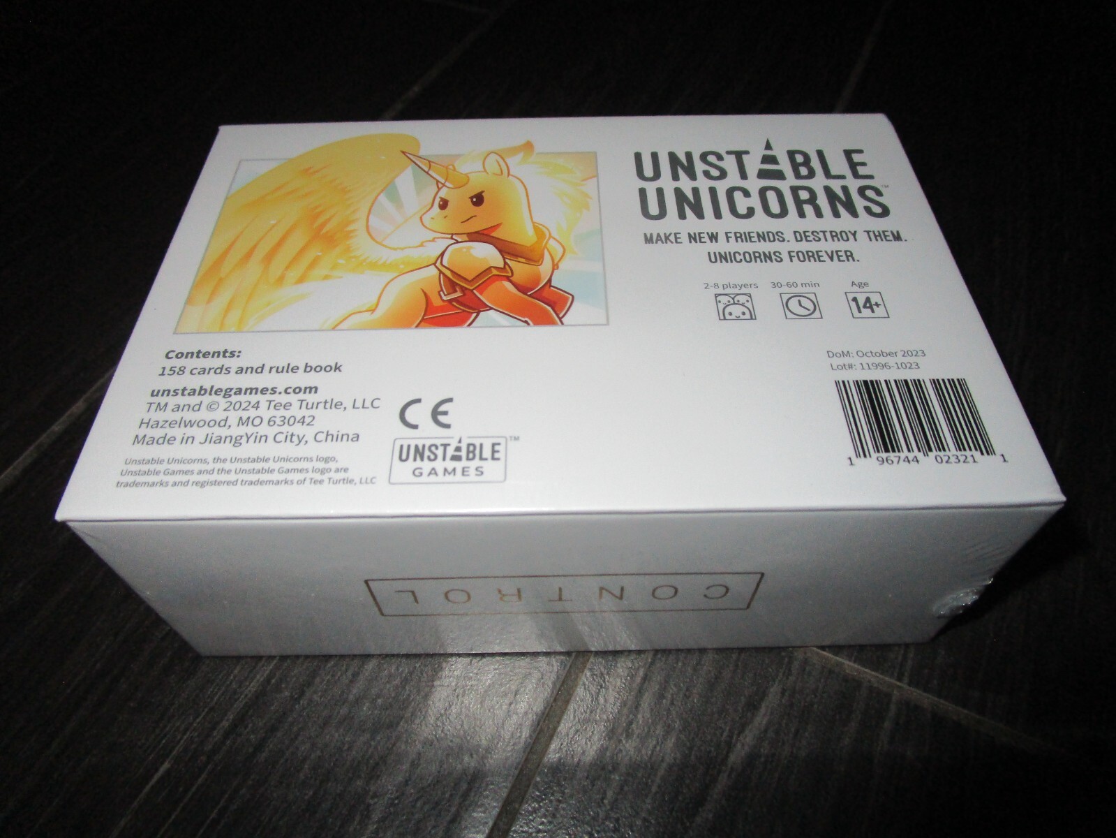 NEW Unstable Unicorns Control Deck Kickstarter Exclusive TeeTurtle Sealed