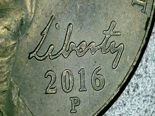 2016-P Jefferson Nickel Multiple Reverse And Obverse Die Chips. Errors. 16A
