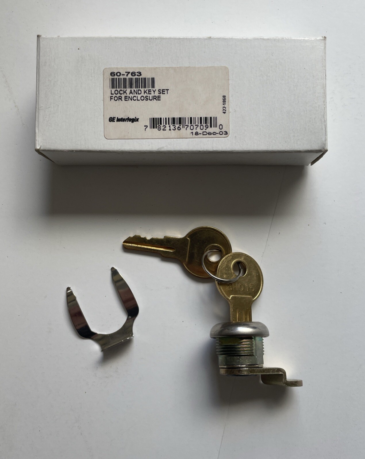 ITI GE 60-763 Lock and Key Set for Enclosure. New