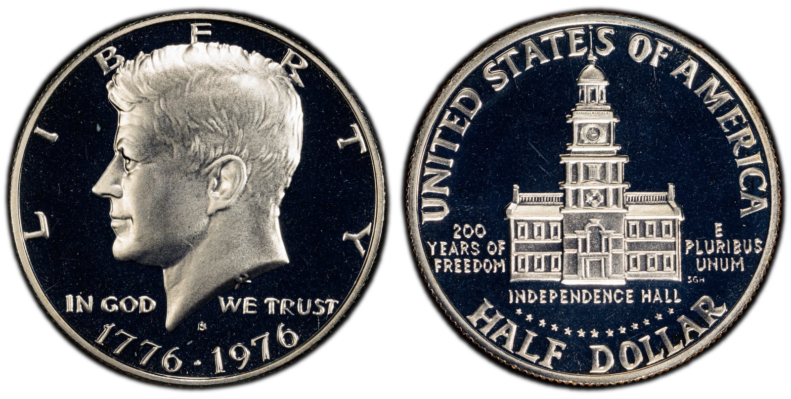 1976 S 50c Proof Copper-Nickel Clad Kennedy Half Dollar