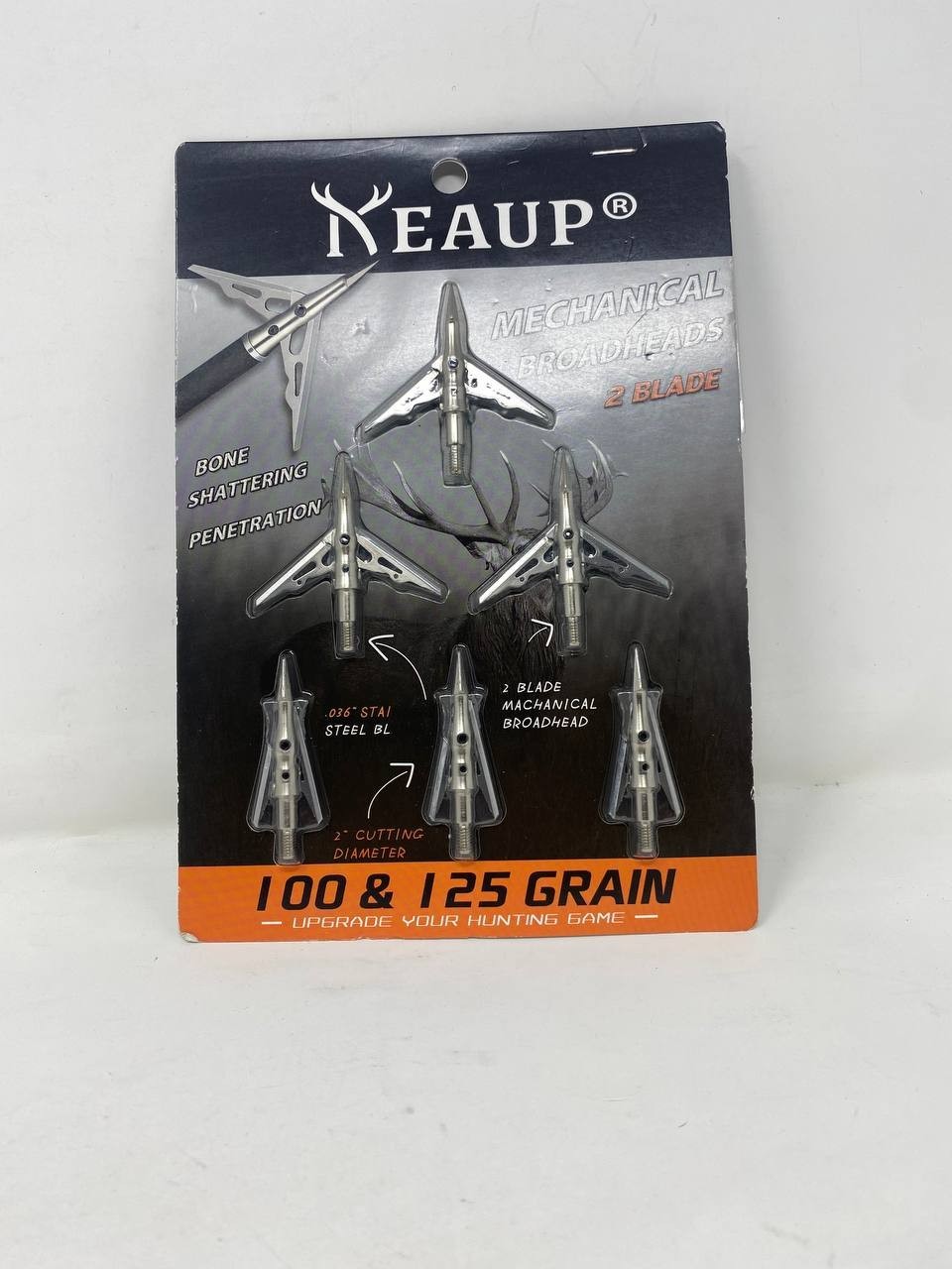 KEAUP Blade Hunting Hybrid Broadhead 6 Pack 100 125 Grain Archery Mechanica New