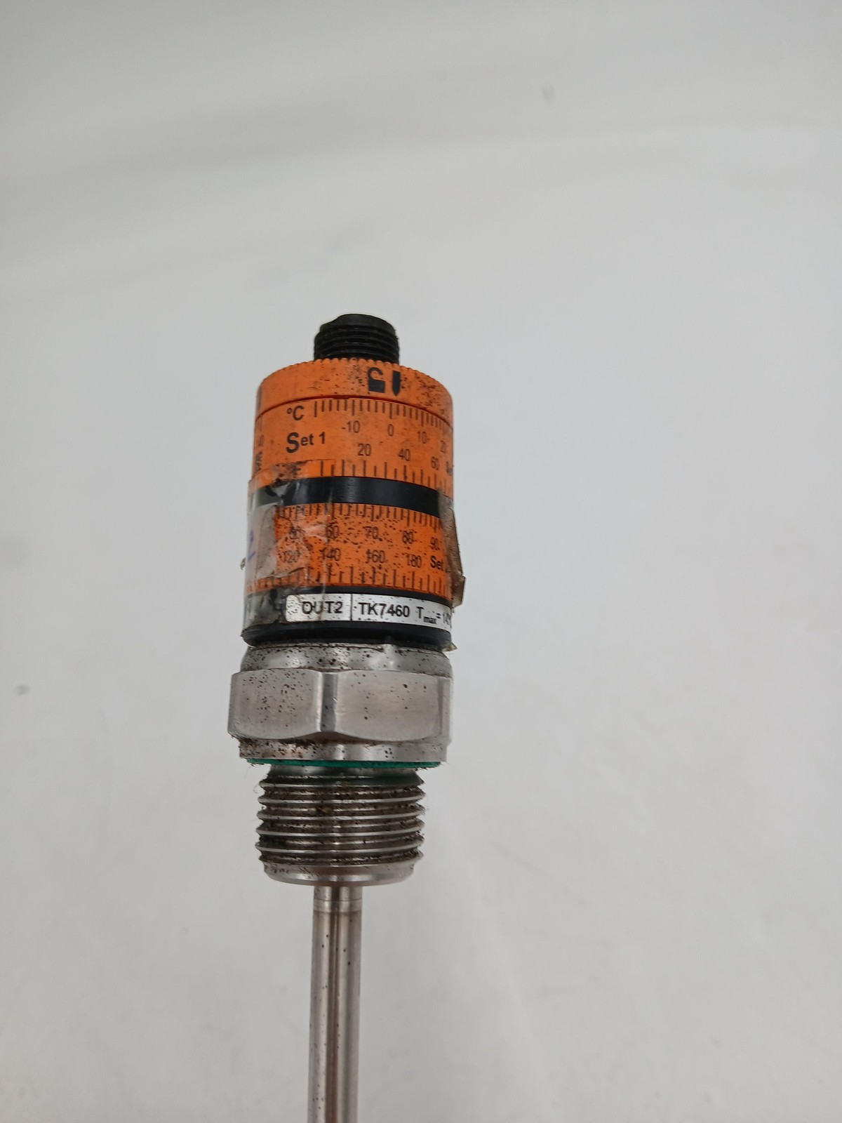 IFM TK7460 Temperature Switch Probe Sensor M12 2-Pin Connector Threaded