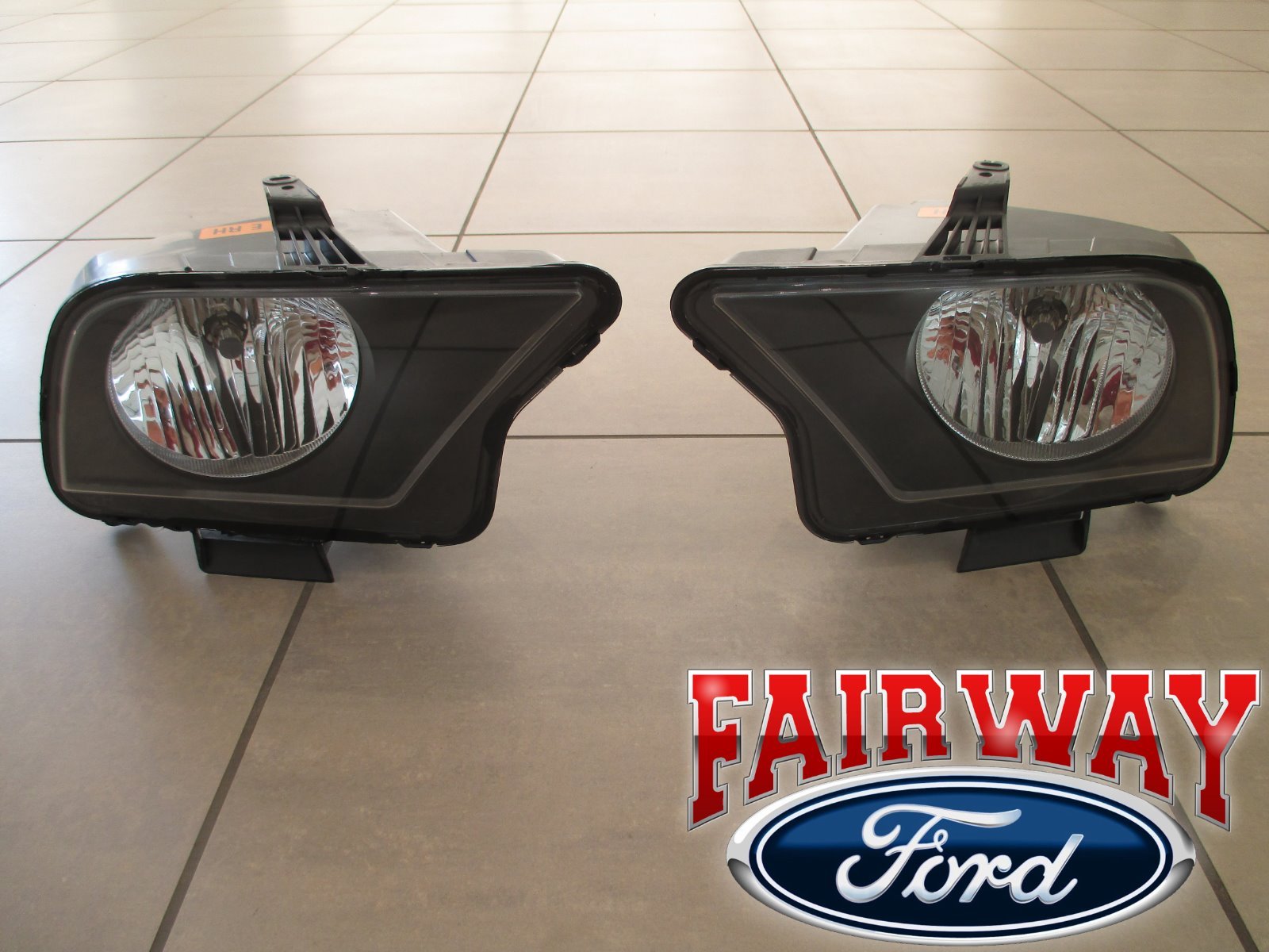 07 thru 09 Mustang SVT Shelby GT500  OEM Ford Halogen Head Lamps Lights PAIR
