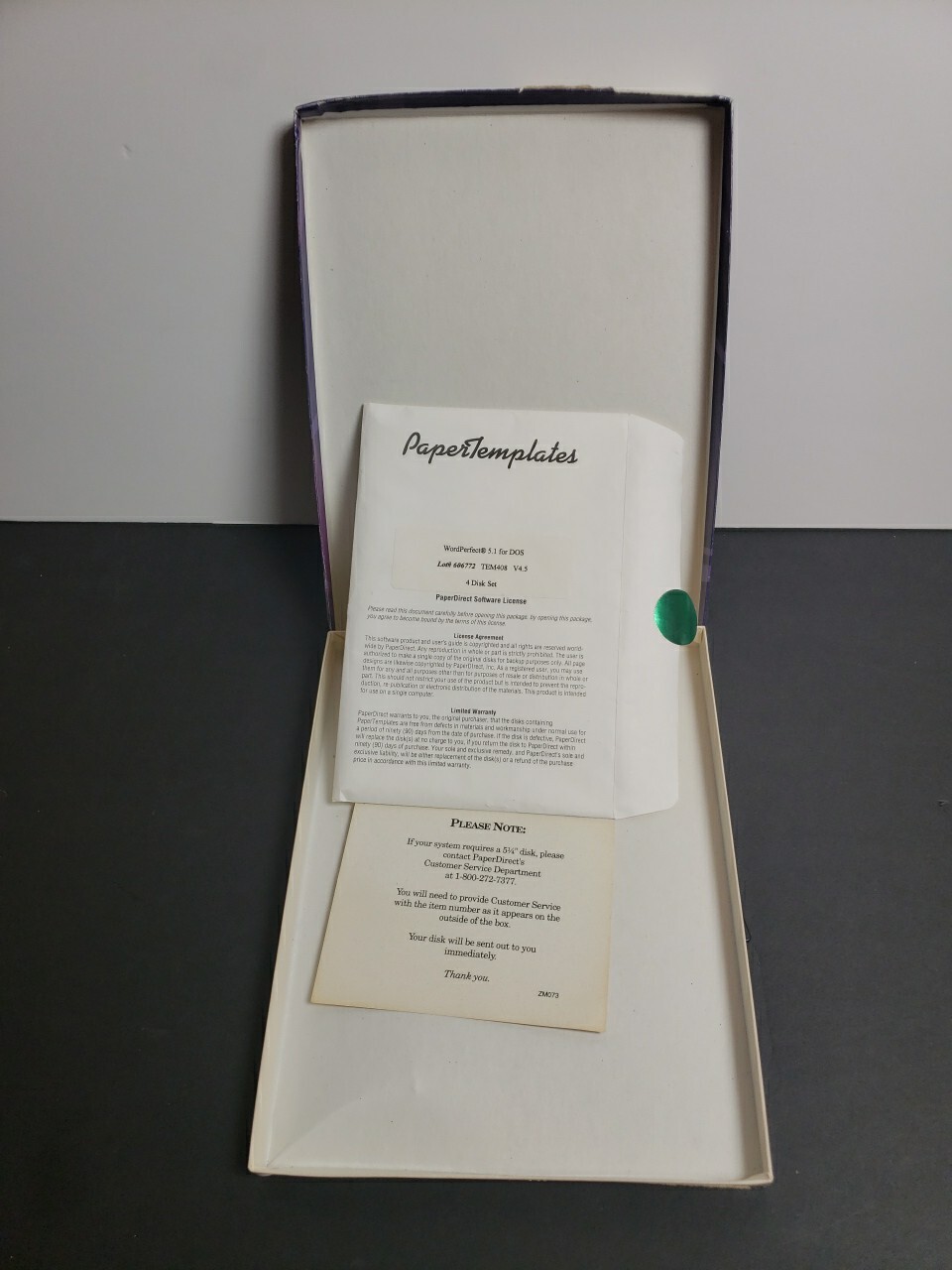 Paper Direct Paper Templates Software 4.5 For DOS RARE