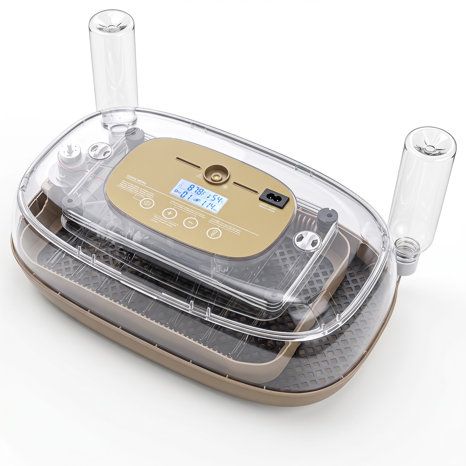 Incubator for Hatching Eggs, Automatic Egg Turner w/ Auto Water Refill, Air Vent