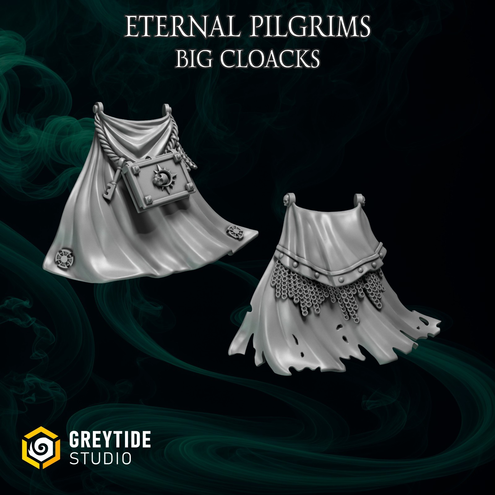 Eternal Pilgrims Big Armor Upgrade Bits | 16K Resin 3D Printed [Greytide]