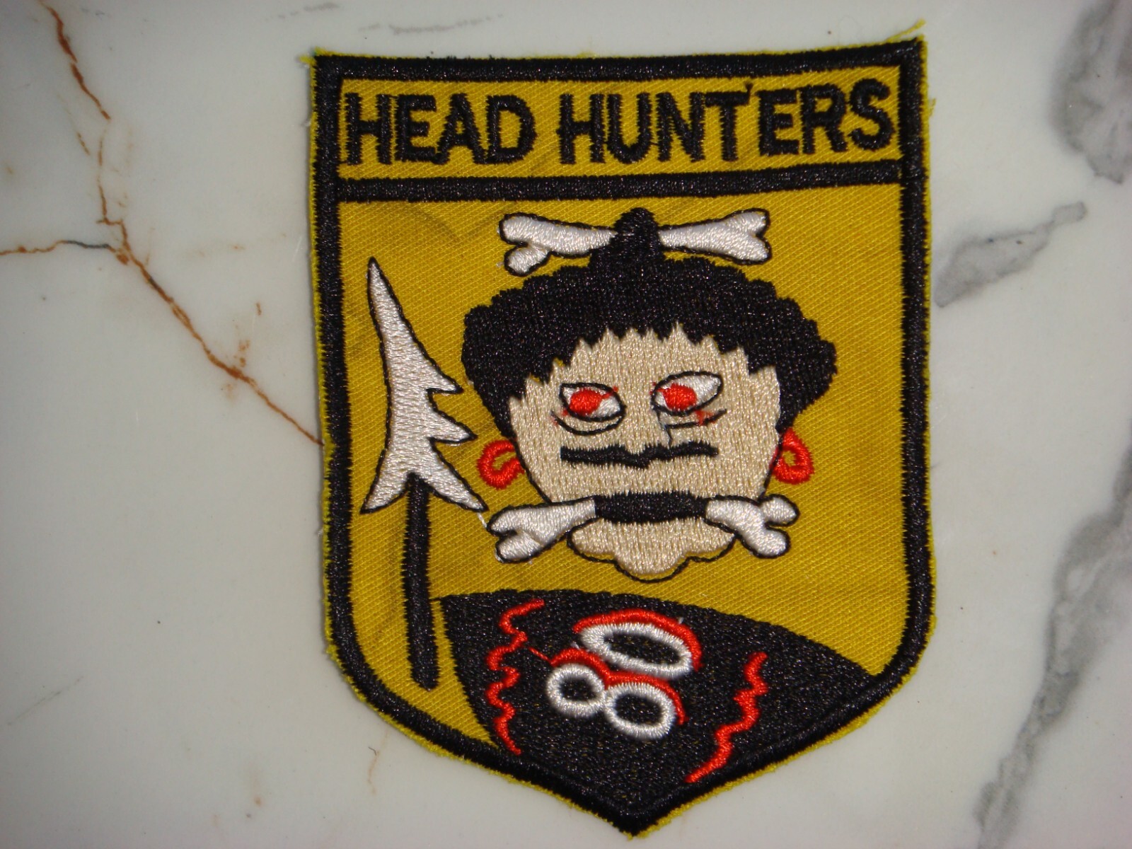 USAF 80th FIGHTER SQUADRON HEADHUNTERS, VIETNAM WAR PATCH