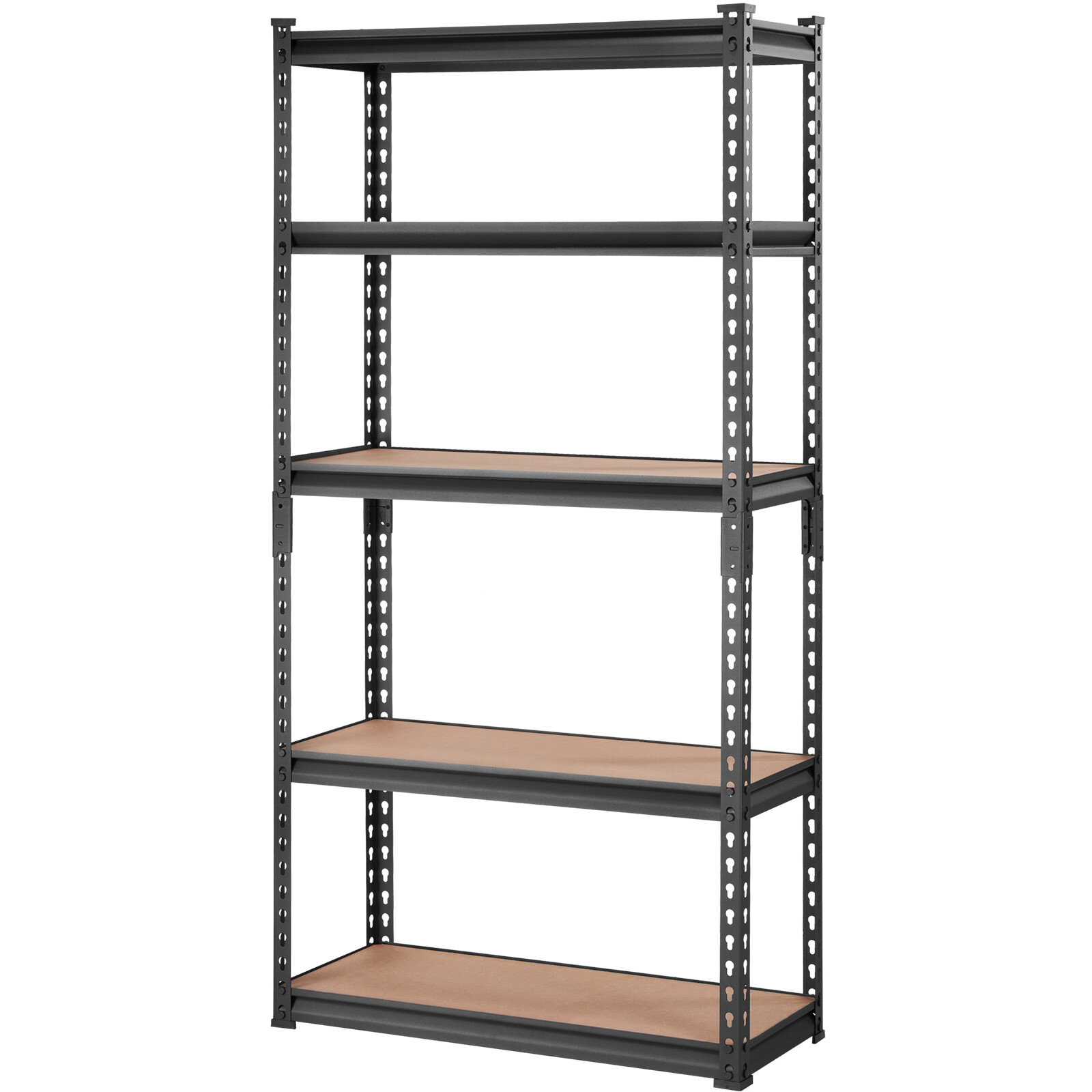 VEVOR 12"D x 30"W x 60"H 5 Shelf Steel Shelving Rack Garage Storage 2000lbs Load