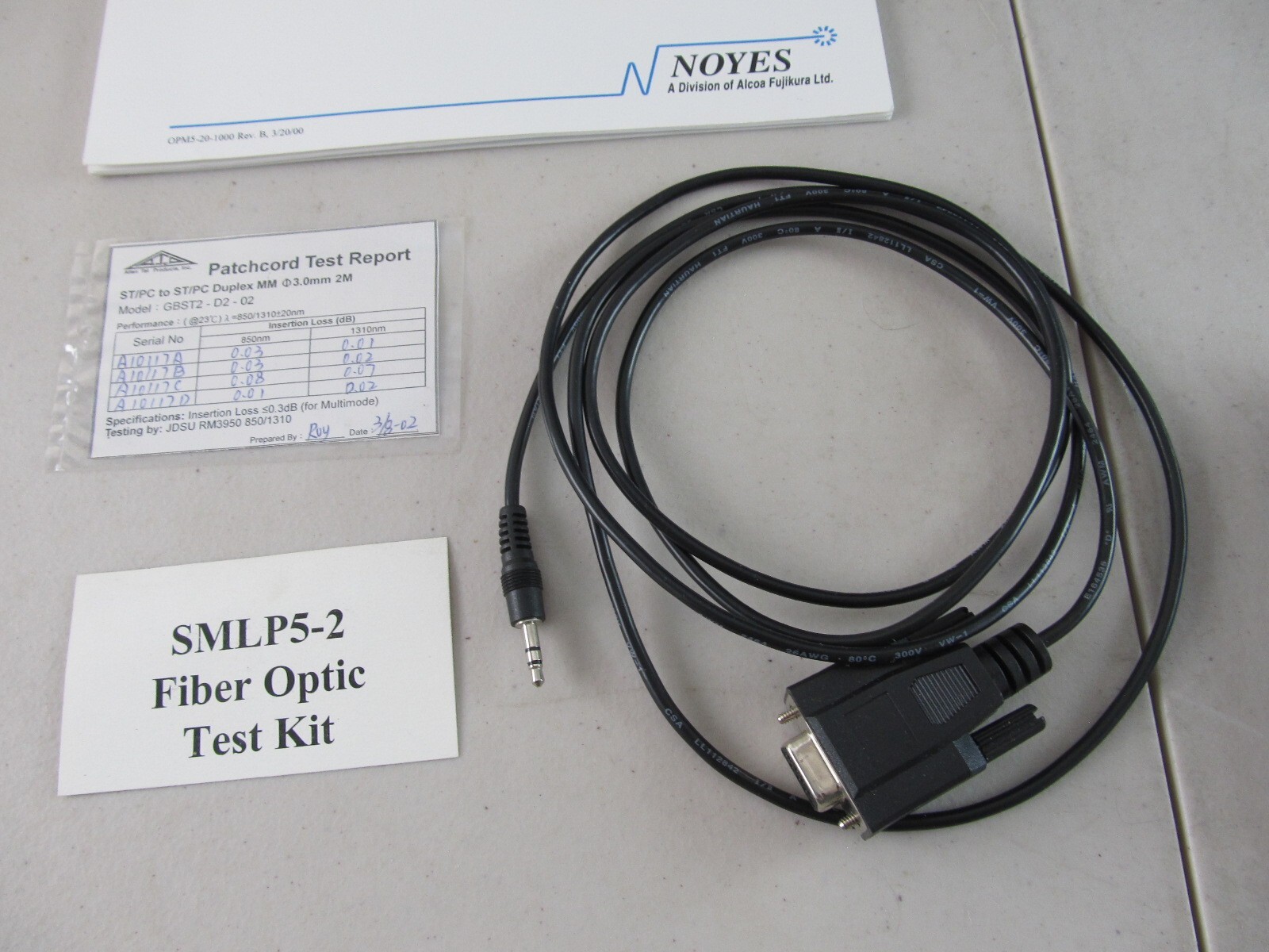 NOYES FIBER OPTIC TEST EQUIPMENT OLS 1 DUAL + OLS 2 DUAL + OPM5-2C w/ Case