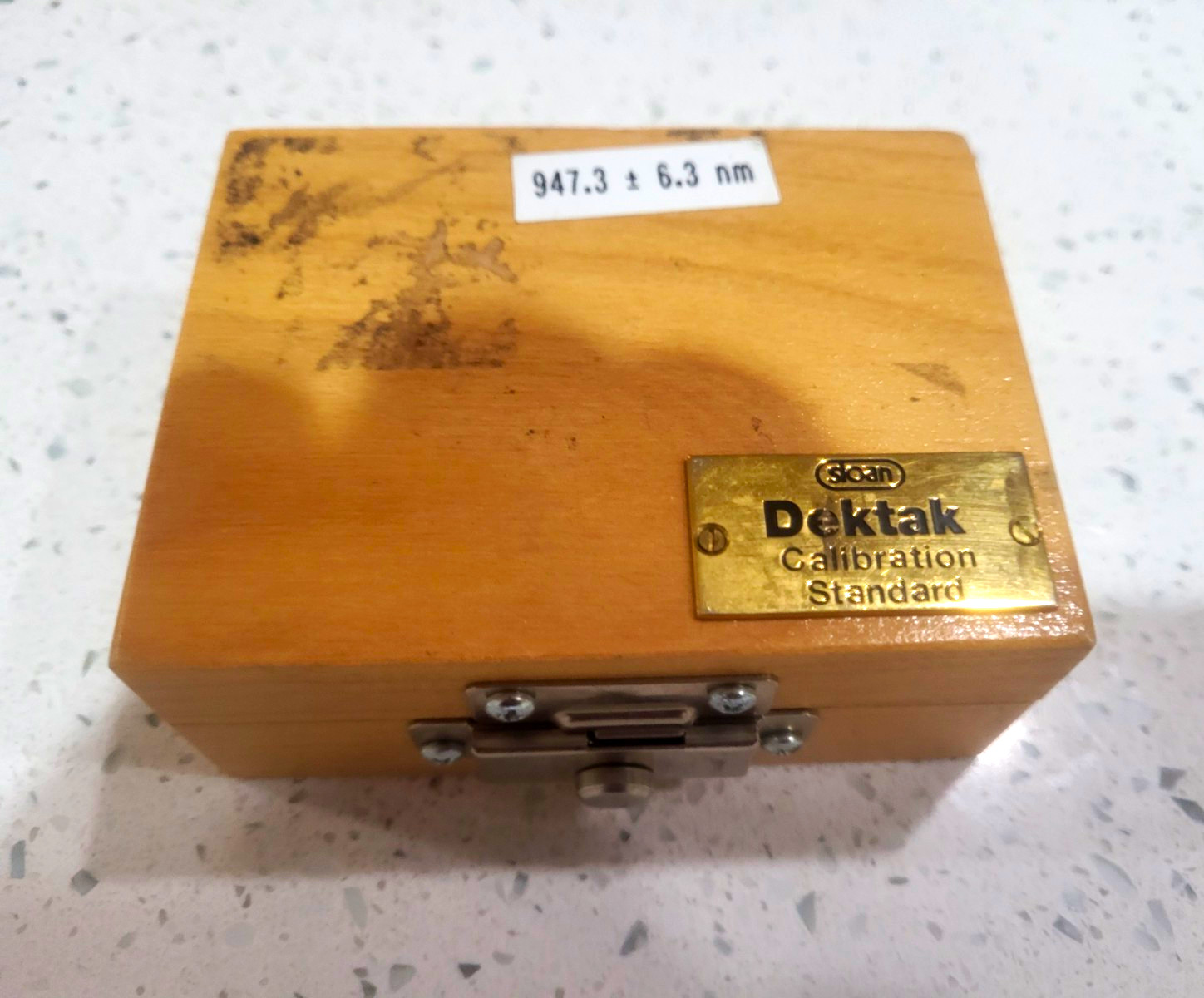 Sloan Dektak 10 KA 947.3 ± 6.3 nm Step Height Standard in Wooden Case