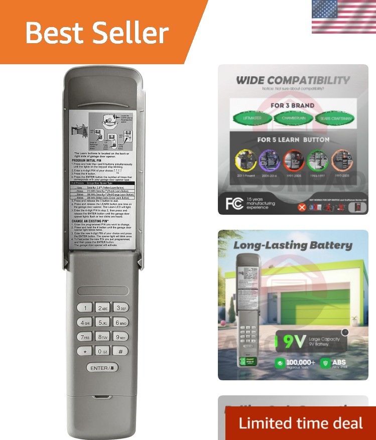 Chamberlain 940EV-P2 940ESTD Universal Garage Door Opener Keypad【12--】