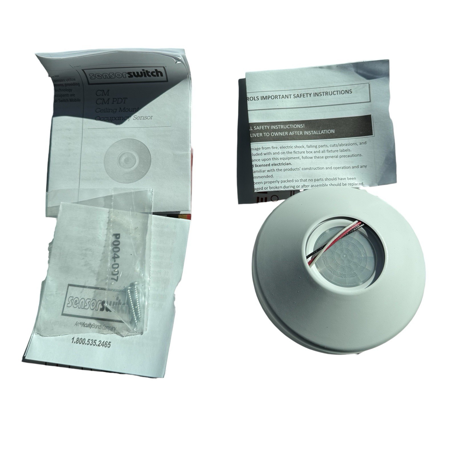 Sensor Switch Occupancy Sensor CM 6, Passive Infrared, 12 to 24V DC, 360°, PIR
