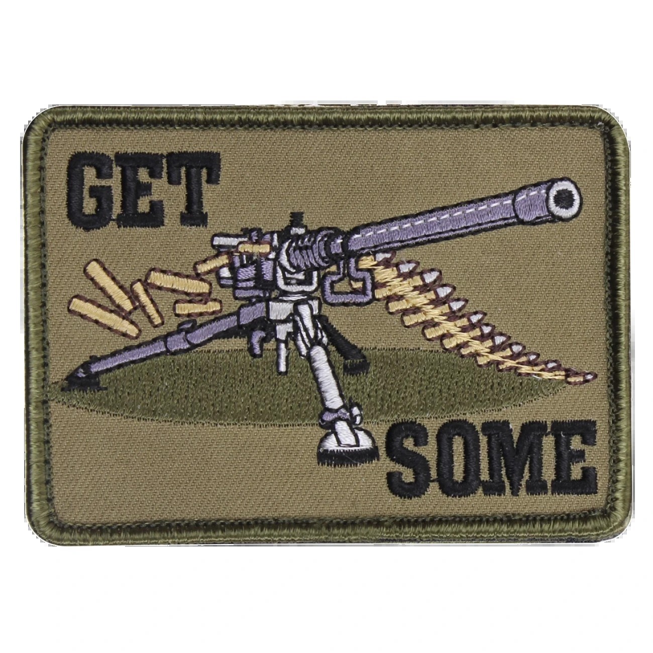 Military Tactical Patch Get Some Airsoft Paintball Hook Backing  2.5" x 3.5"