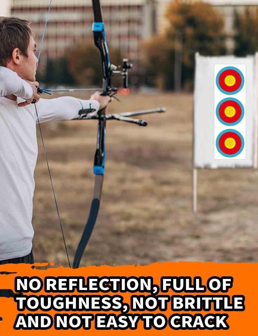 Precision 30pcs Archery Targets - Vertical 3 Spot Design for Training & Practice