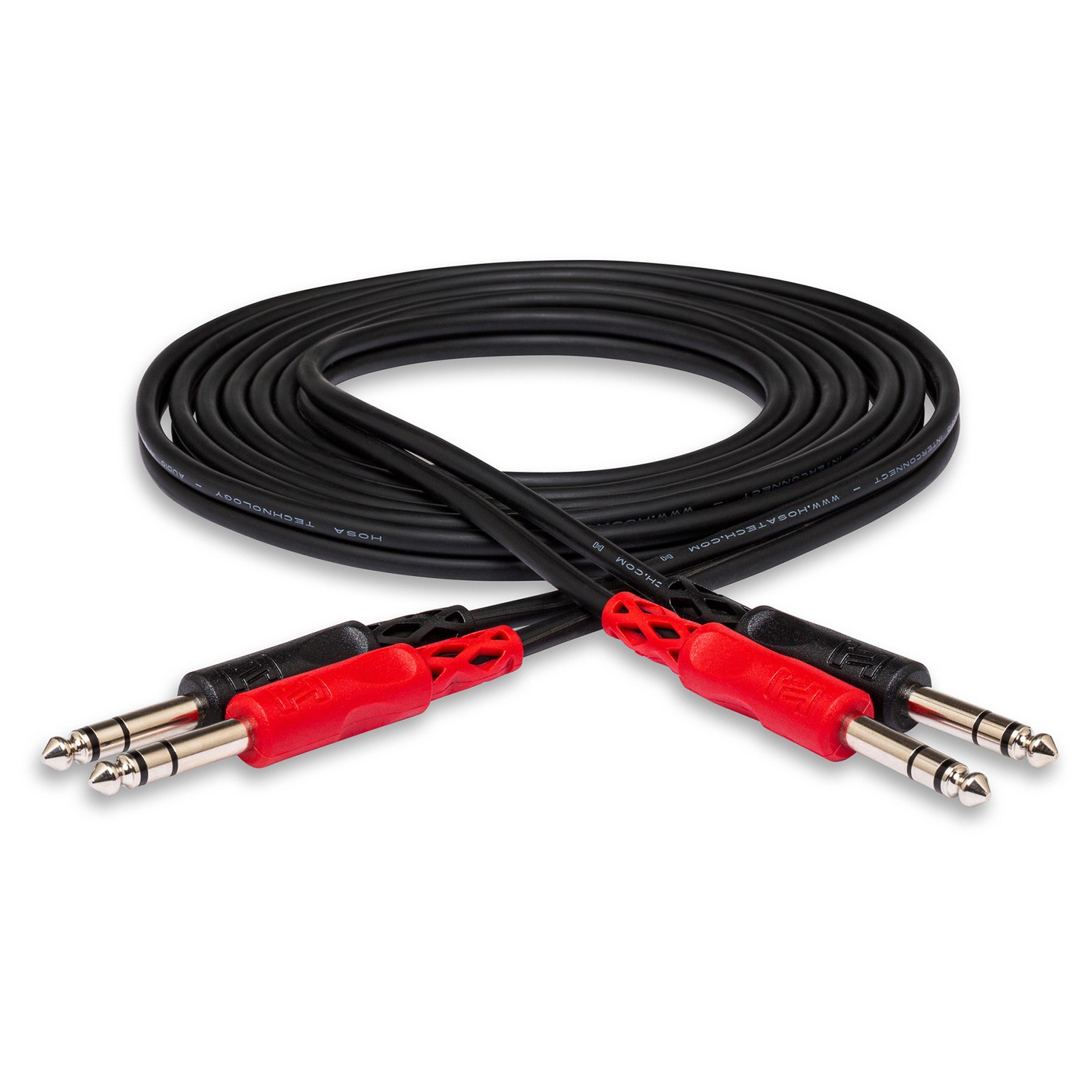 Hosa CSS-202 Dual 1/4" TRS to Dual 1/4" TRS Stereo Interconnect Cable - 6.6'