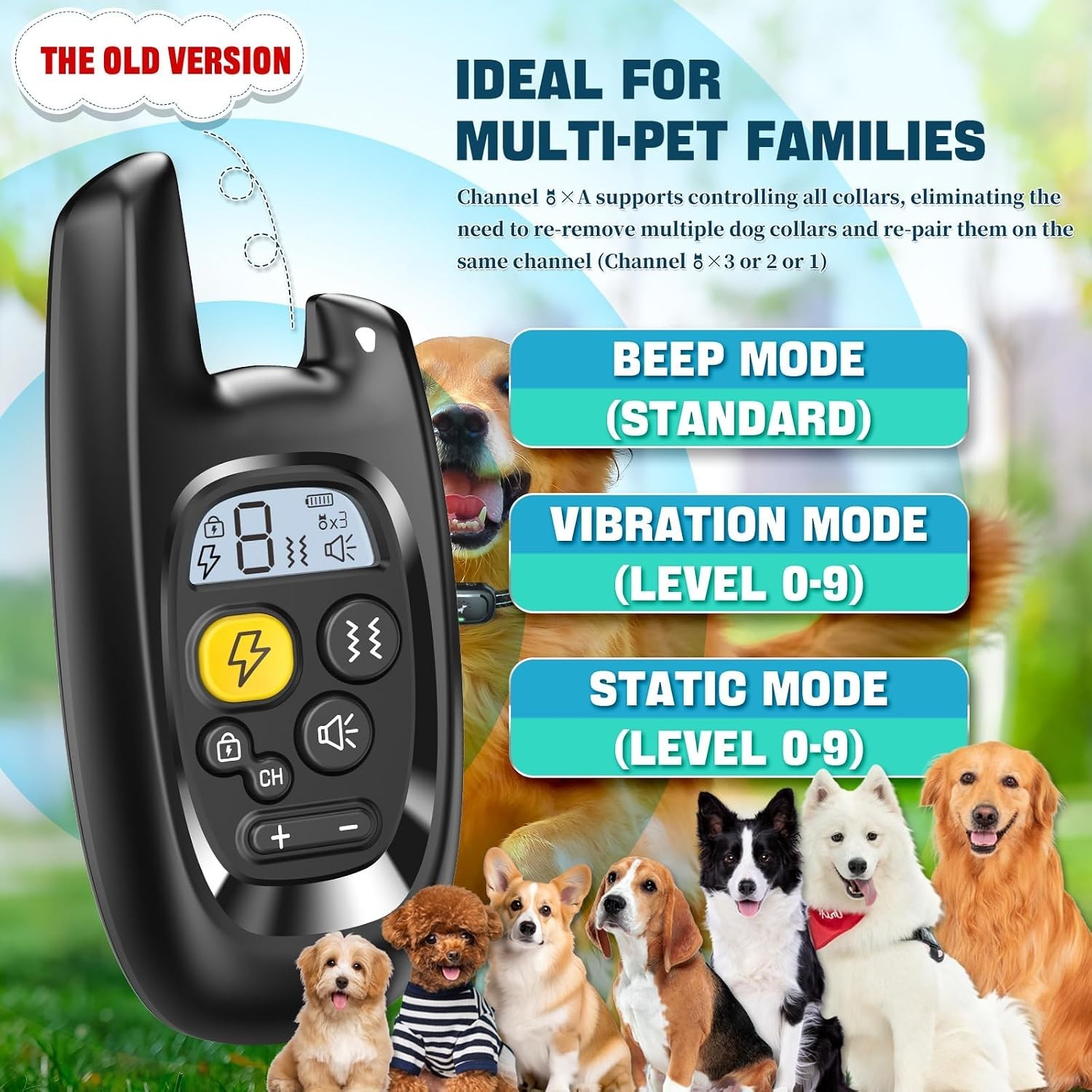 Dog Shock Collar with Remote Control- Training Collar for Small Medium Large ...