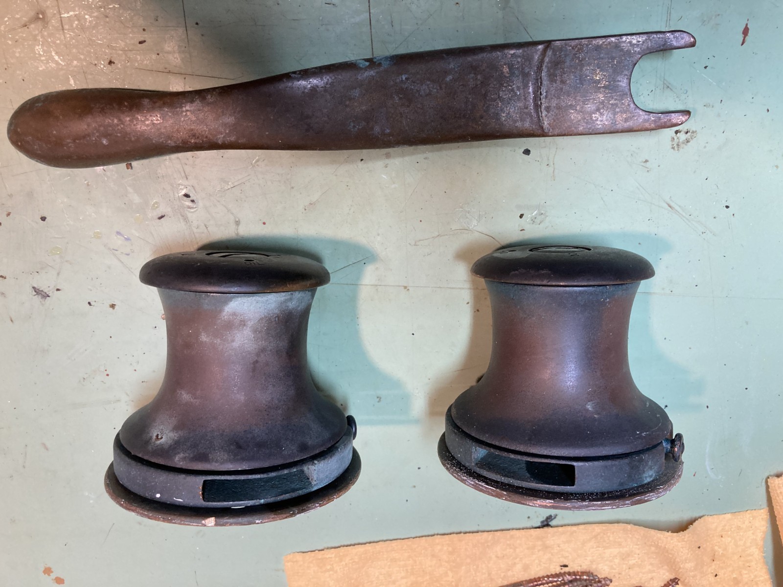 Sailboat Merriman sheet winches