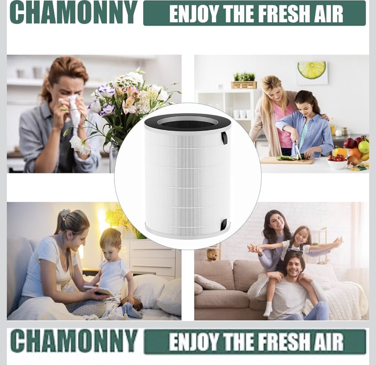 2 Pack True HEPA Replacement Filter for Afloia MAX MAGE MAGE PRO Air Purifier