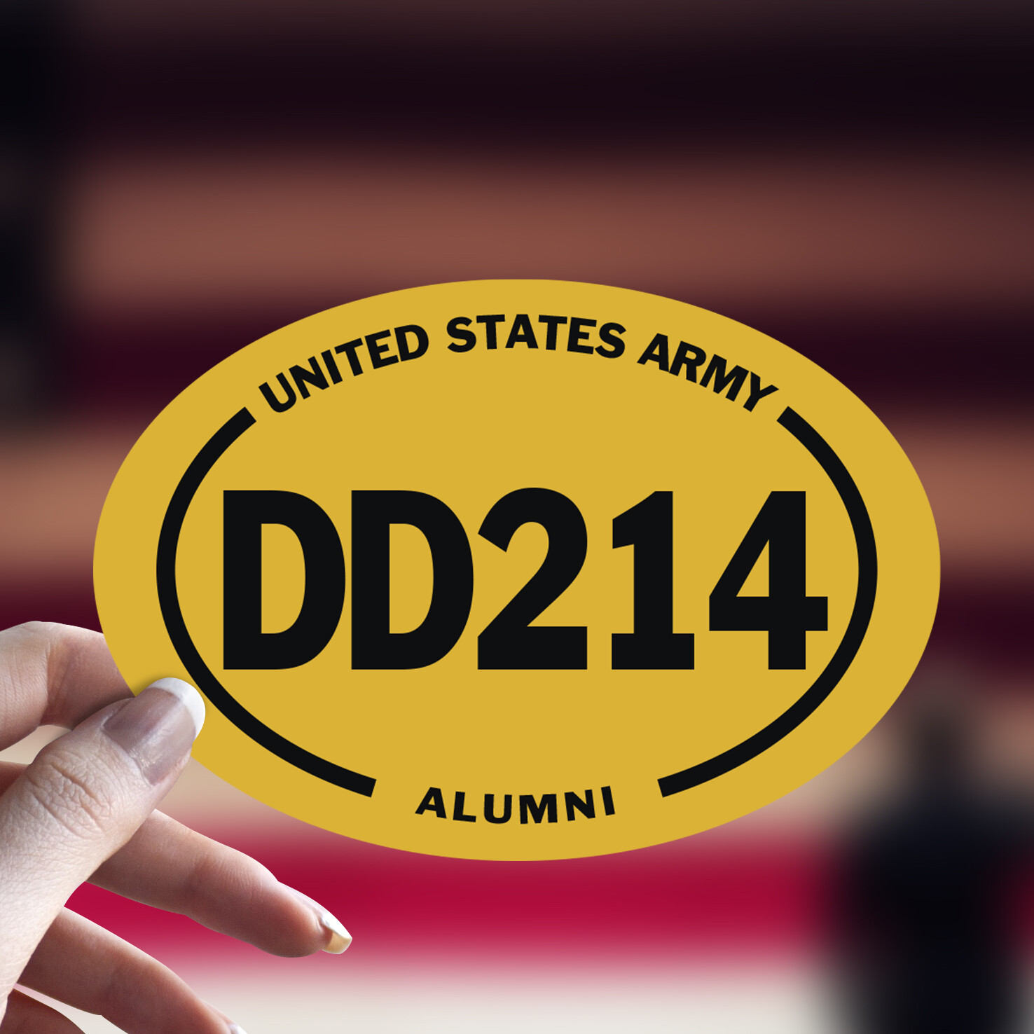U.S. Army Veteran Military DD 214 Alumni Veteran Vinyl Decal 5"