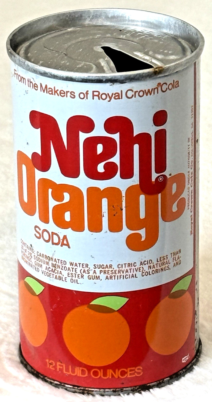 VTG 1970’s Nehi-Orange🍊Soda-RC Cola-Chicago, Illinois-12 oz-Steel Soda-Pop Can