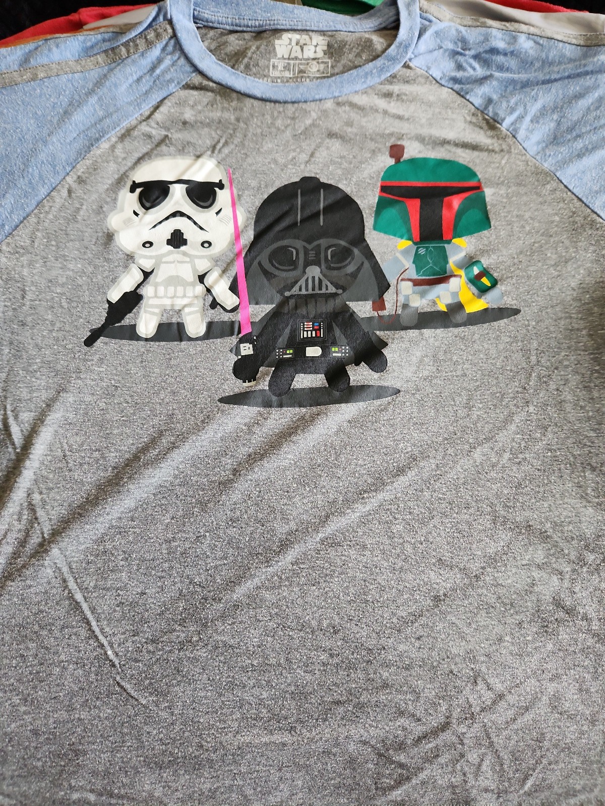 Star Wars Used T-Shirt - Size XL Extra Large - Dark Side Ringer T