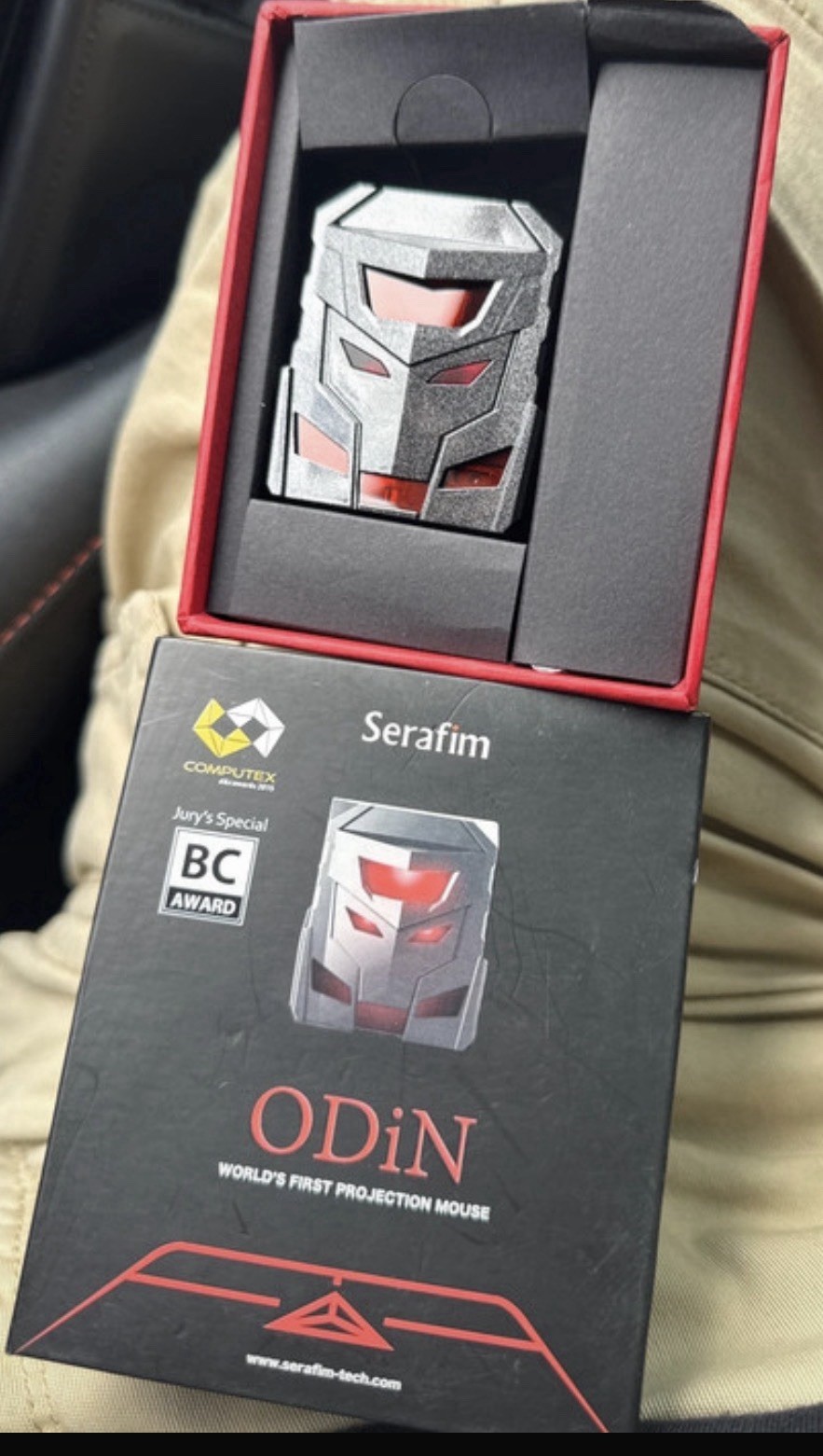 Serafim ODiN Mouse - Black Silver Red