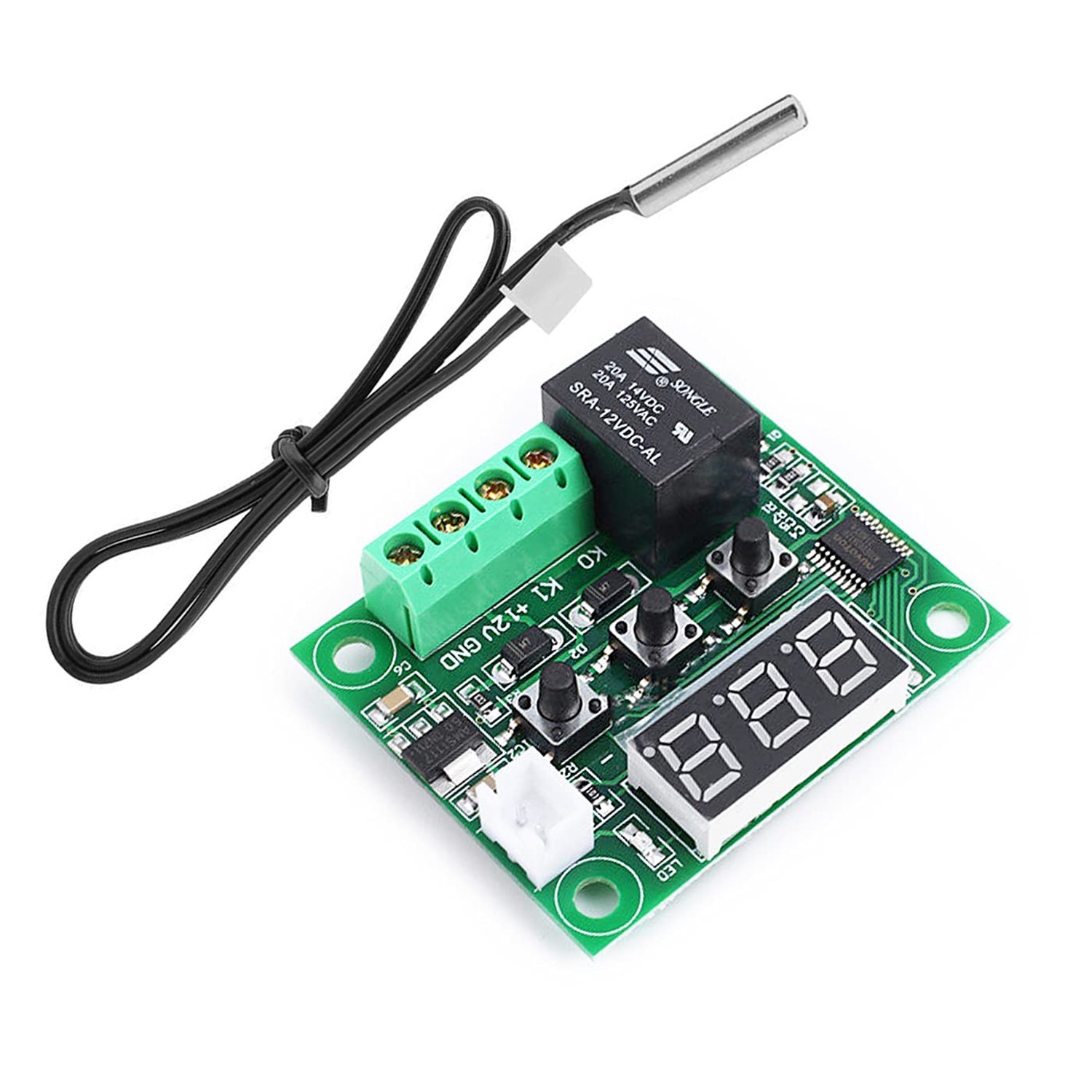 W1209 12V DC Digital Temperature Controller Board Micro Digital Thermostat -5...