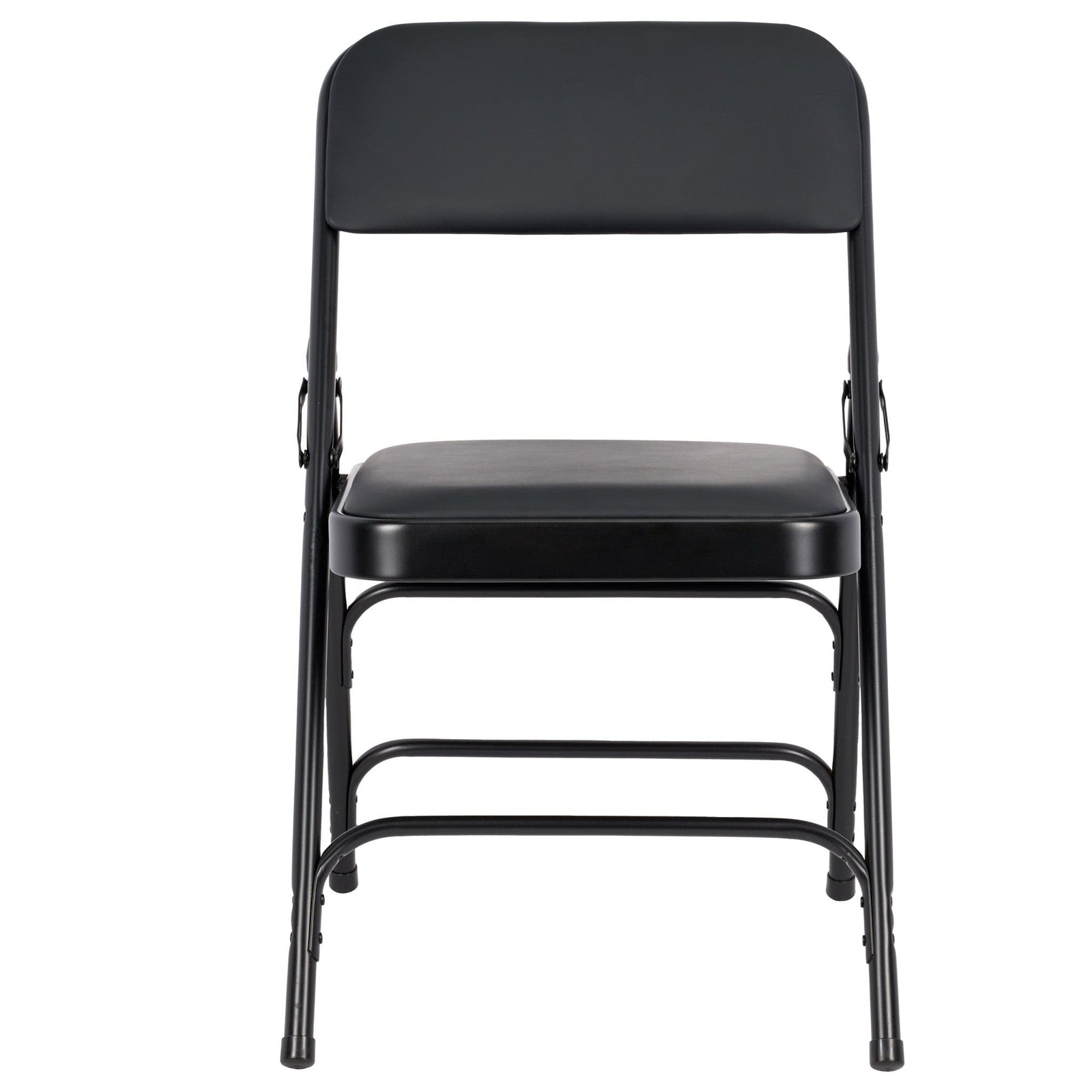 Vinyl Cushion Folding Metal Chair with Steel Frame by Chivari