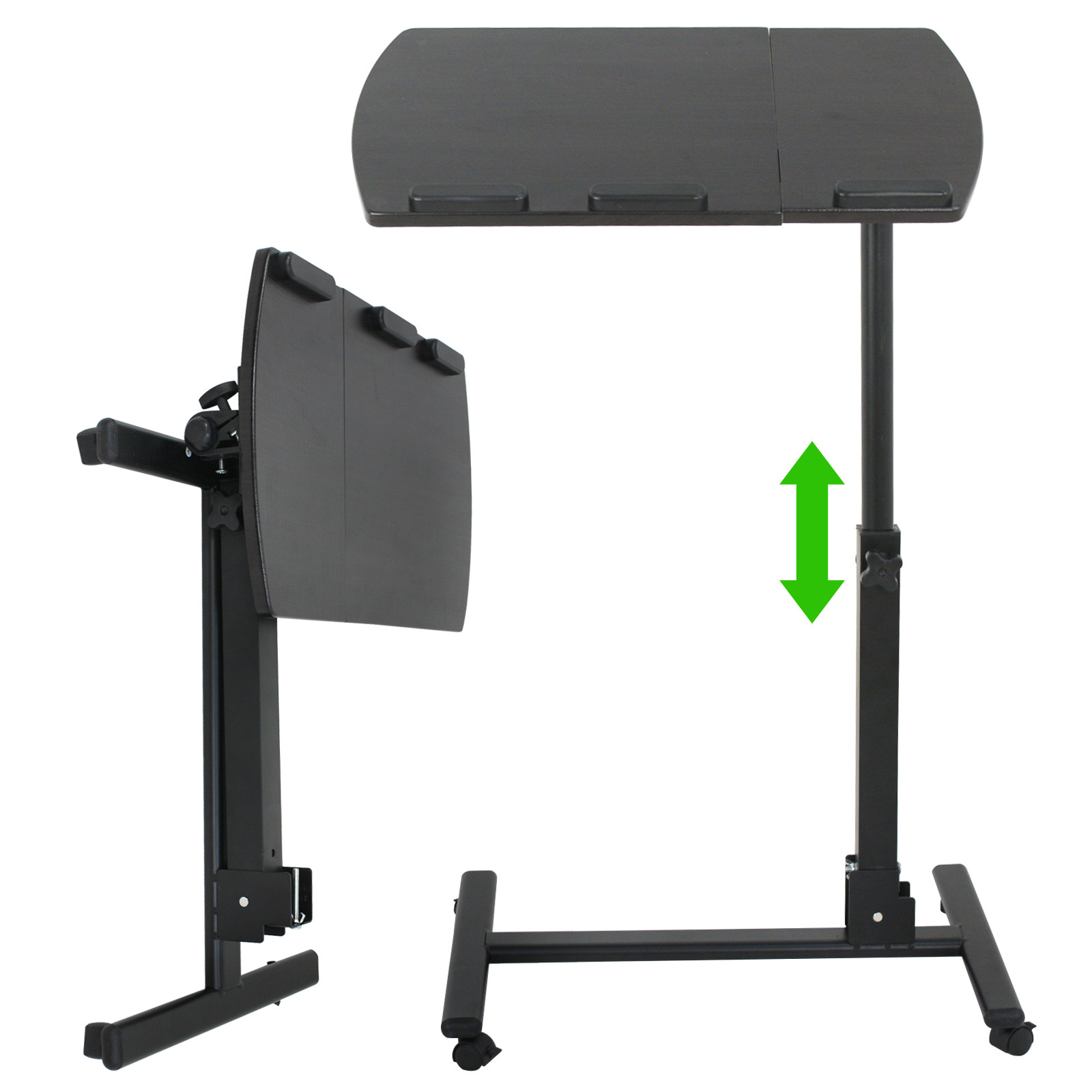 Rotatable Height Angle Adjustable Laptop Sofa Desk Overbed Food Tray Table Stand