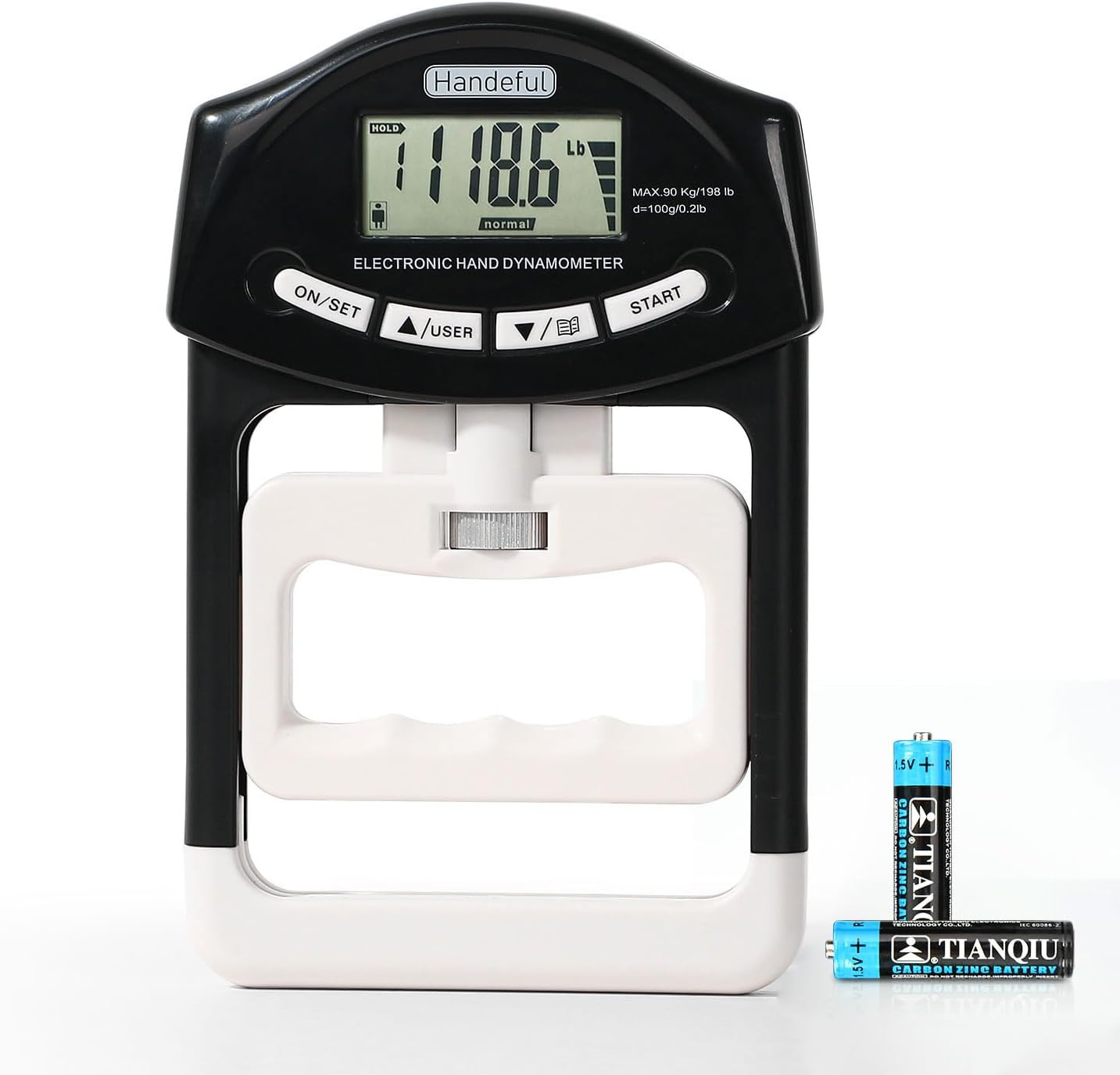 Grip Strength Tester Trainer - Dynamometer Handgrip Measurer Meter, Handheld Str