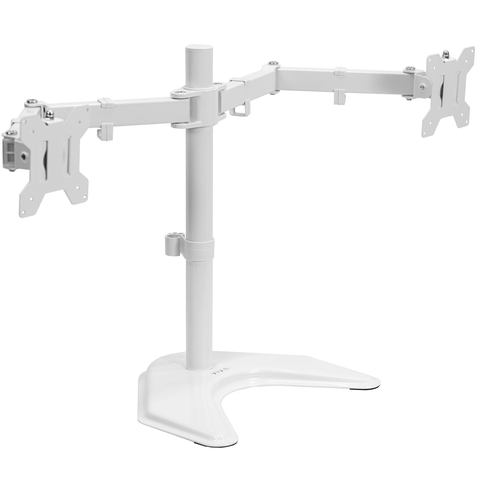 VIVO White Dual Monitor Articulating Desk Stand Mount, Fits Up to 32" Screens