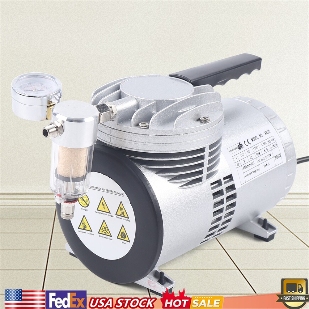 Oilless Diaphragm Vacuum Pump Industrial Small Oil Free Vacuum Suction Pump