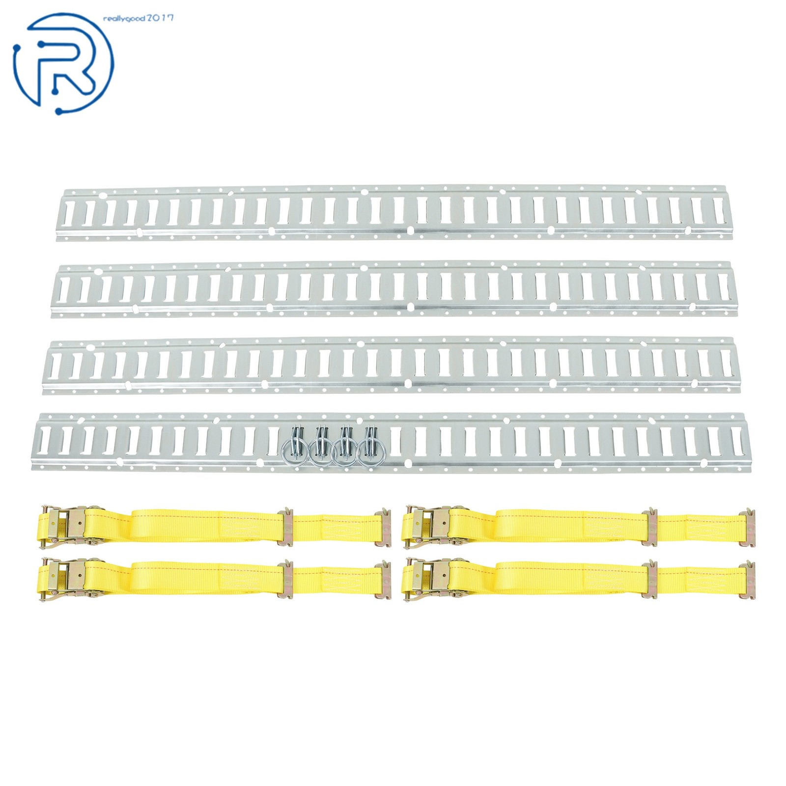 Durable 12 Pack 5' E Track Tie Down Rail System Horizontal High Quality For Vans