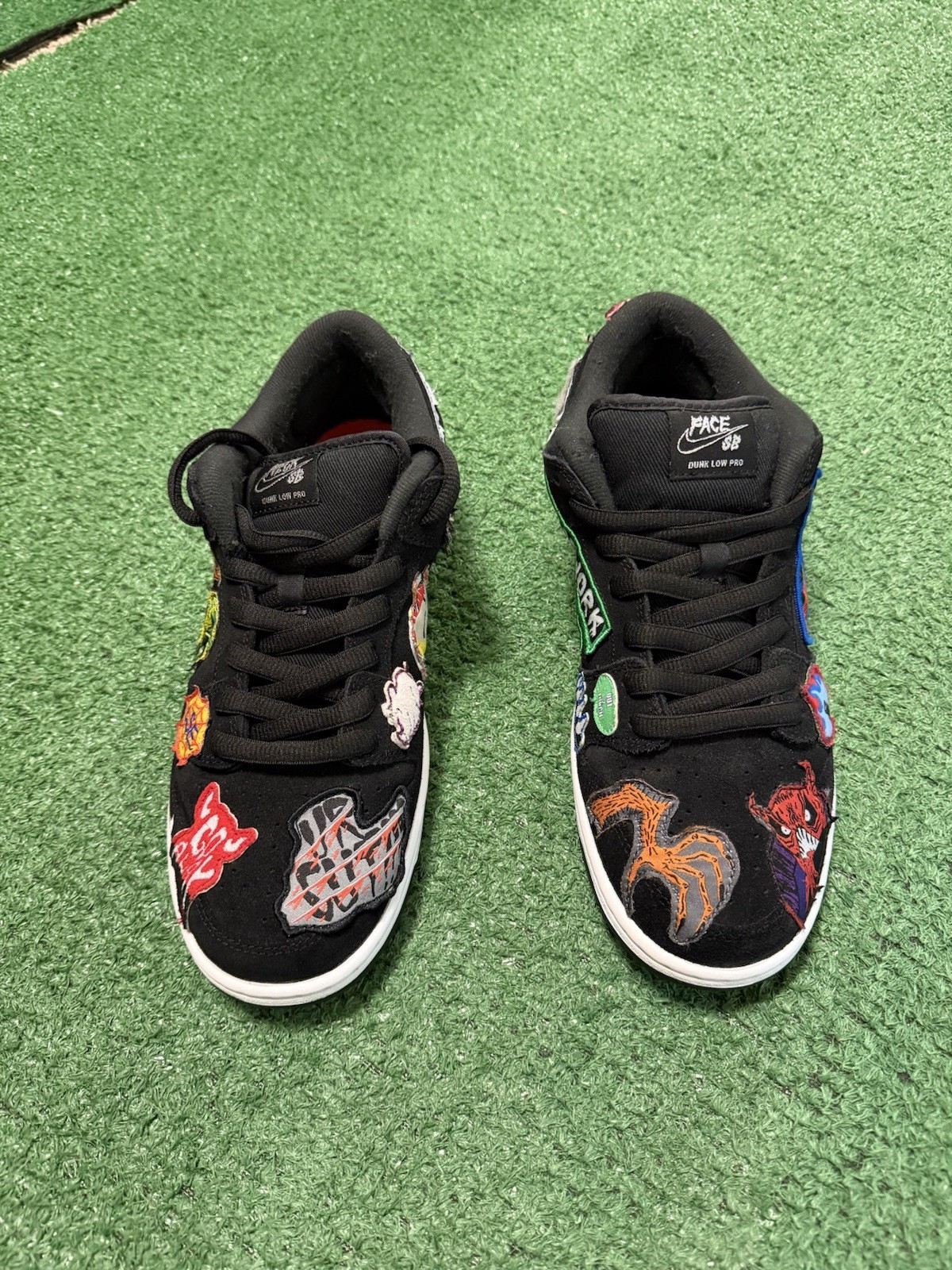 Nike SB Dunk Low Pro Neckface Black Skateboarding Shoes US Size 10