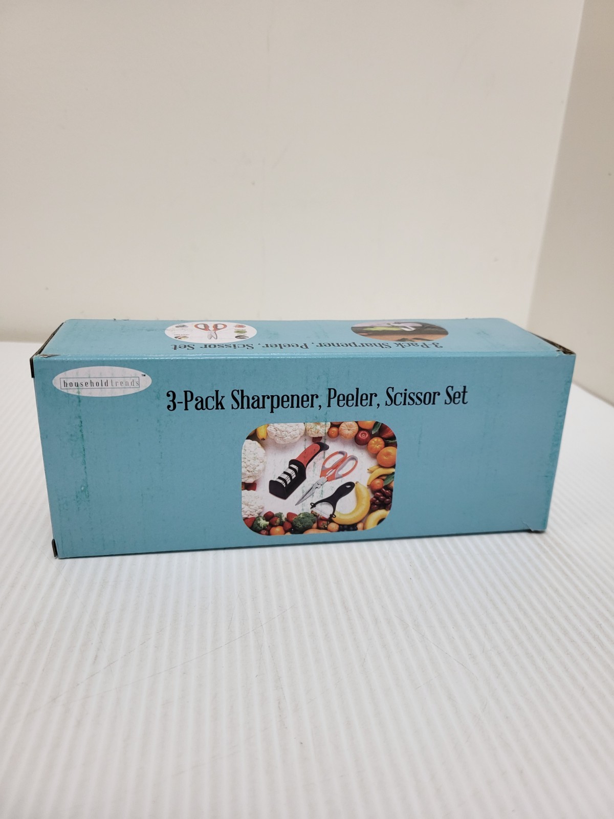 3-Piece Kitchen Knife Sharpener with Peeler And Scissor Shears Set