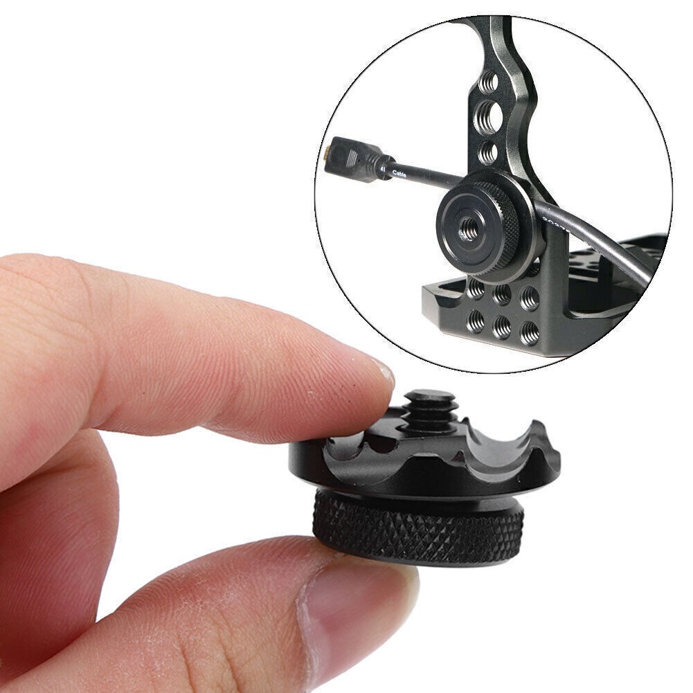 Aluminium Alloy Cage Round Wire Protection ClipFixator CableClamp for SLR Camera
