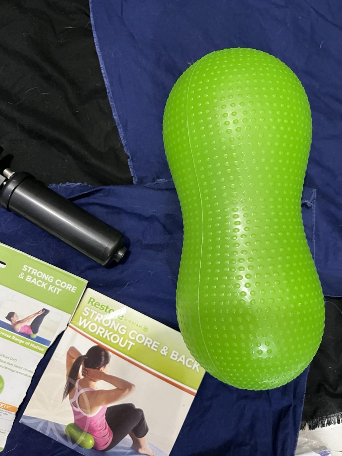 Restore Strong Core & Back Exercise Kit w Therapy Ball & DVD & Air Pump