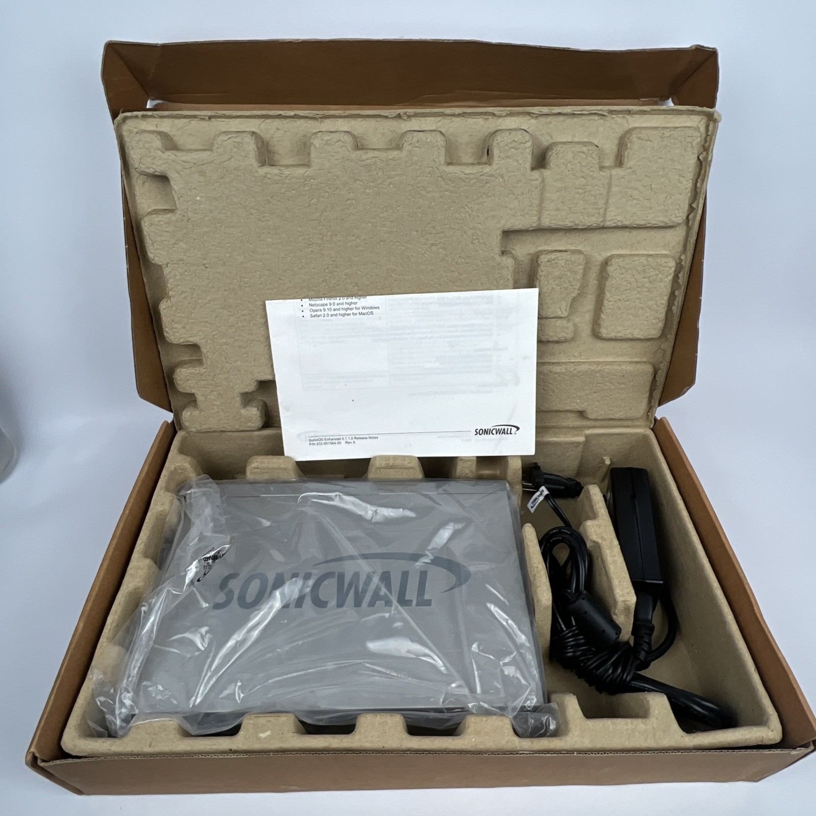 SonicWALL NSA 240 Firewall – APL19-05C Rev A w/ Power Adapter Business Network